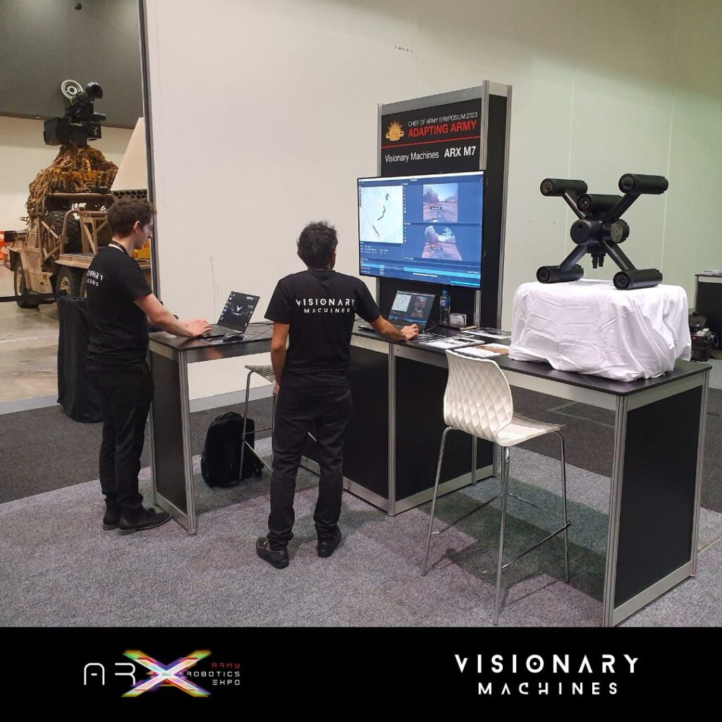 ARX 2023 Visionary Machines Vanguard demo stand